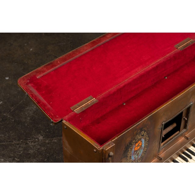 Vintage Figural Brass Piano Sound and Light Stage Prop For Sale - Image 12 of 14