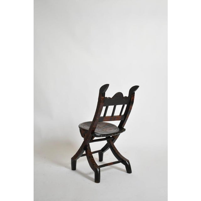Vintage Wooden Senoufo Chair, 1960s For Sale - Image 4 of 6