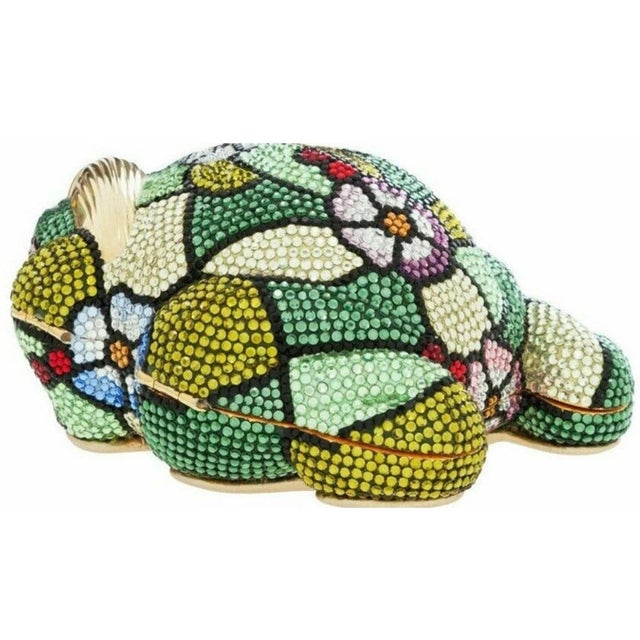 1979 Judith Leiber Frog Evening HandBag Crystal Minaudiere Purse Vintage Clutch For Sale - Image 12 of 12