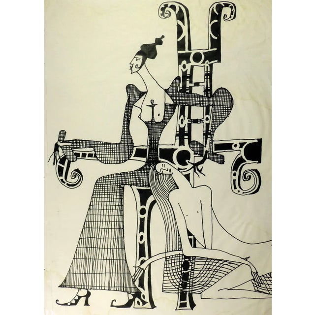 Modern Figures Lithograph For Sale - Image 4 of 4