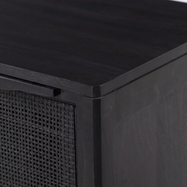 Wood Four Hands Sydney Nightstand - Black Wash, Right For Sale - Image 7 of 10