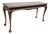 Mid 20th Century Chinese Chippendale Georgian Mahogany Ball & Claw Console Sofa Hall Table Attributed to Lane For Sale