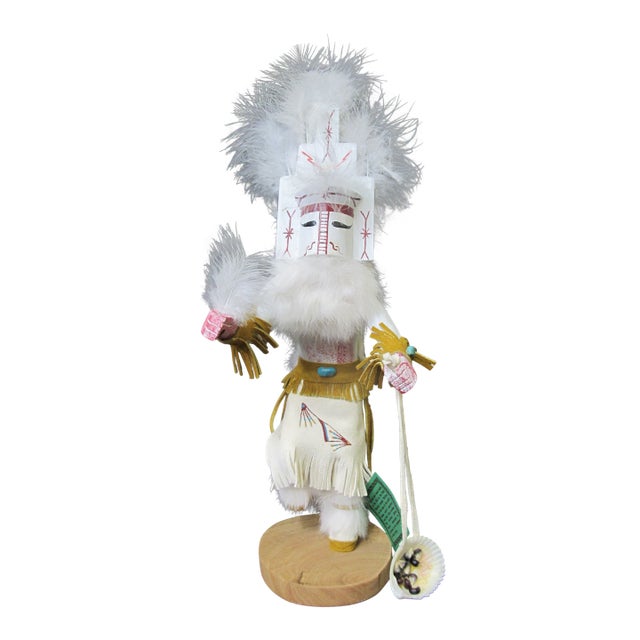 Navajo Native American 15" White Cloud Kachina Doll Statue Signed Begay For Sale