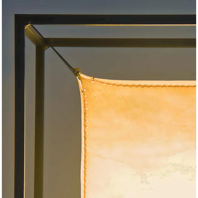 Modern Lightmass P1 Sheepskin Pendant Light, Cube Hanging Lamp For Sale - Image 3 of 9