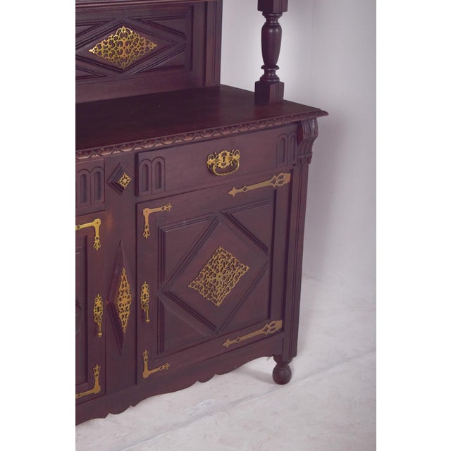 Antique Dutch Cabinet with Brass Fittings, 1800s For Sale - Image 9 of 15