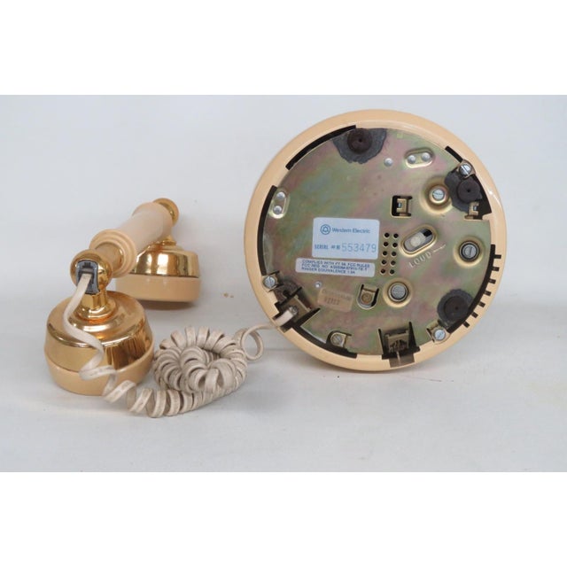 1982 Western Electric Rotary Telephone Celebrity Design Line Gold Accents 5127b For Sale - Image 10 of 12