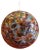Milky-White Sphere in Murano Style Glass with Multicolored Murrine from Simoeng For Sale