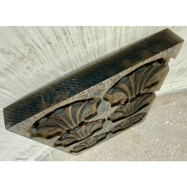 Vintage Carved Wood Nautical Scalloped Shell Architectural Factory Mold, Wall Art, Unique Housewarming/Hostess Gift For Sale - Image 4 of 12