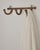 Mid 19th Century Vintage, Rustic Early American Wood and Brass Wall Coat Rack For Sale - Image 4 of 8