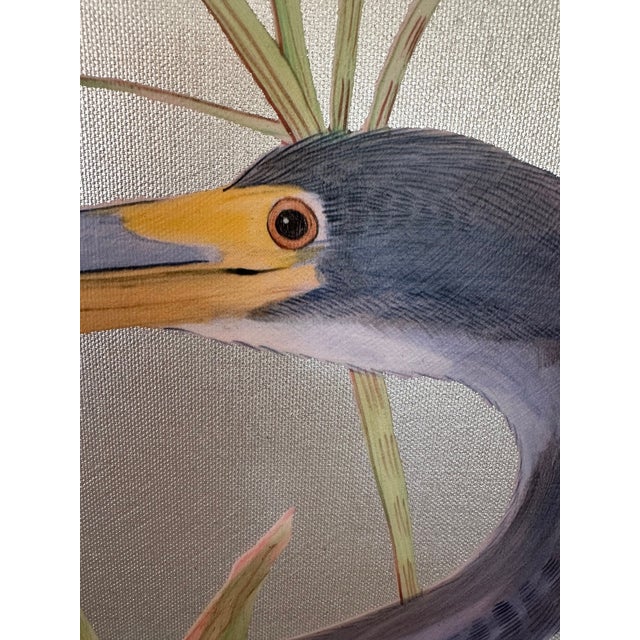 Paintings of Shore Birds on Canvas in Muted Tones- a Pair For Sale - Image 10 of 12