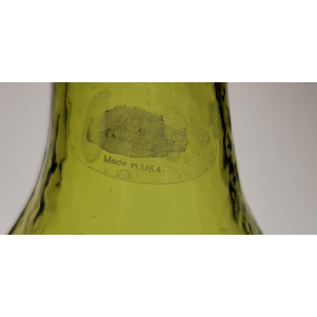 Glass Rare Blenko Butterfly Vase 2006 For Sale - Image 7 of 11