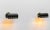 Beautiful pair tubular reading lamps / wall lights 'model 8260' in hammered black combined with brass made by Falkenberg...