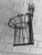 Vintage French Wrought Iron Wall-Mounted Scrollwork Plant Garden Basket 13” Tall X 11” Wide For Sale - Image 6 of 7