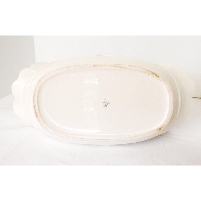 1960's White Porcelain Centerpiece Basket/Spain For Sale In Los Angeles - Image 6 of 7