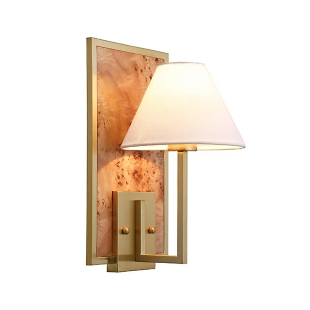 New special order item. Not vintage. The Daren Burl Wood Wall Sconce is elegant, sophisticated, and transitional. Its...