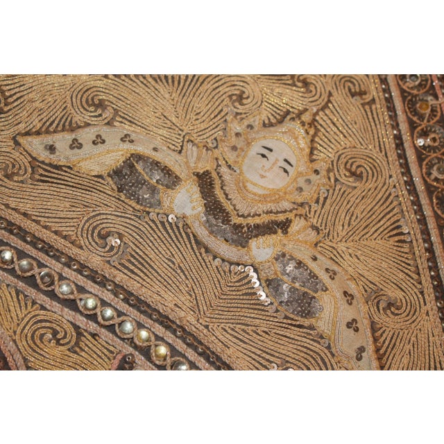 1960's Indian Hand Stitched Tapestry For Sale In Miami - Image 6 of 11