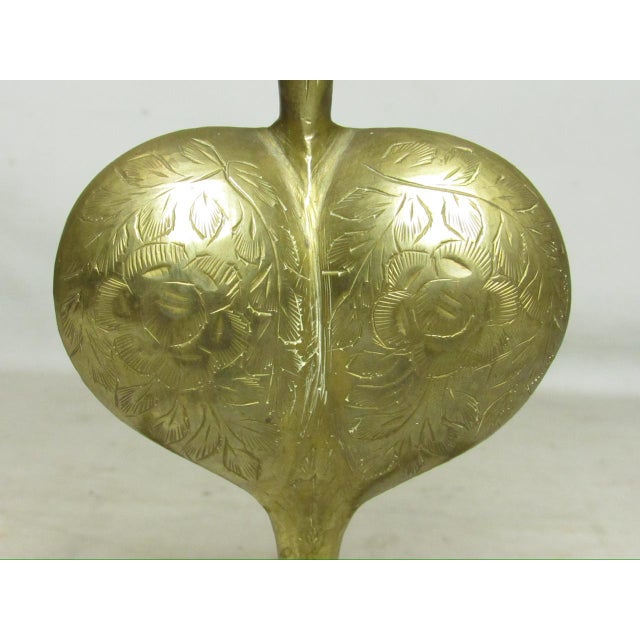 Pair of Anglo Indian Brass Cobra Candlesticks For Sale - Image 12 of 14