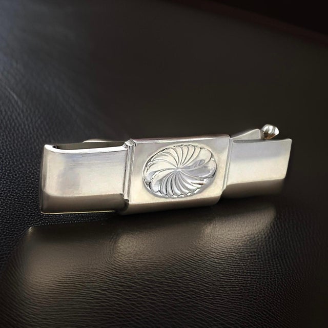 Authentic Georg Jensen Estate Money Clip Tie Clip Silver GJ36 This elegant Authentic Georg Jensen Men's Money Clip Tie...