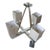 Currey & Company Raj Mirror Bronzite 4 Arm Chandelier For Sale