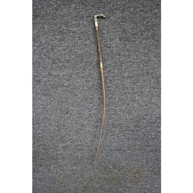 Antique Sterling Silver Horse Hoof Handle Riding Crop For Sale - Image 11 of 12