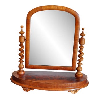 Antique 1900s Mirror on Stand For Sale