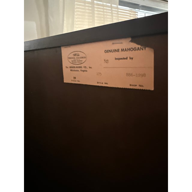 Henkel Harris Mahogany 175/29 High Chest For Sale - Image 9 of 10