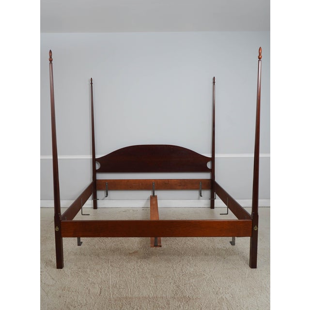 Age: Approx: 40 Years Old Details: Cherry Pencil Point Bed High Quality Construction Country Style Bolted Rail...