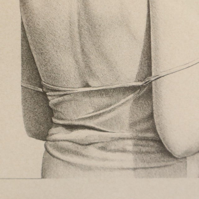 Roger Wittevrongel, Portrait of a Woman Numbered 79/99, 1984, Lithograph, Framed For Sale - Image 9 of 14
