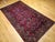 Vintage Manchester Kashan Gallery Rug, Hand-Knotted Wool, Geometric Pattern, 6x12, Crimson Red & Blue For Sale - Image 13 of 18