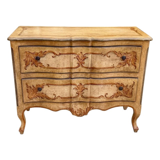 Louis XV French Antique Style 2 Drawer Commode - Hekman Furniture For Sale