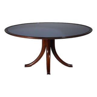 Versone Coffee Table in Blue Mirrored Glass by Pietro Chiesa for Fontana Arte, 1940 For Sale