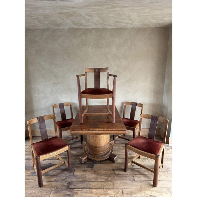 Art Deco Eclipse Dining Suite, Set of 5 For Sale - Image 11 of 16