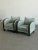1960s Arched Chairs in Mint Blue Mohair For Sale - Image 10 of 15