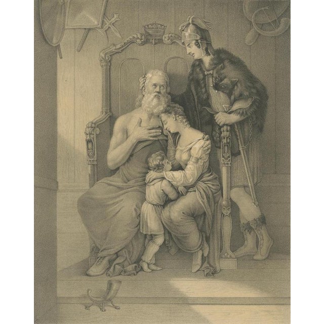After Pehr Wickenberg, Frithiof and King Ring, 1850, Lithograph For Sale - Image 4 of 10