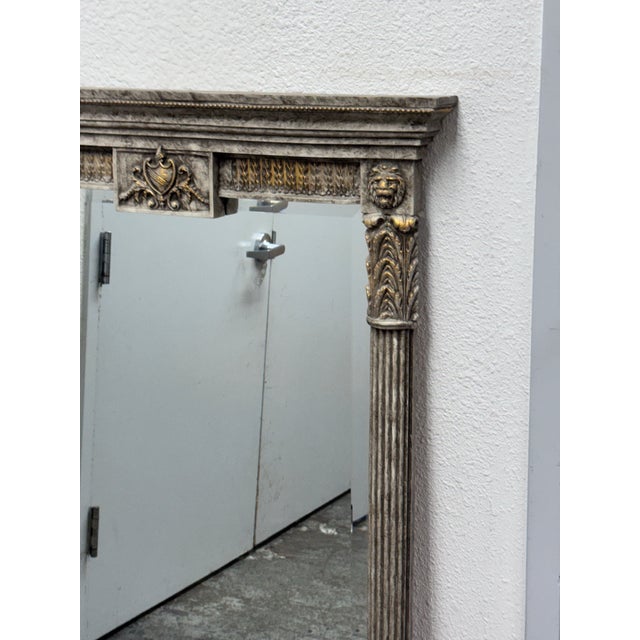 Late 20th Century Circa 1990's Alden Furniture Neoclassical-Style Carved Wood Mirror For Sale - Image 5 of 12