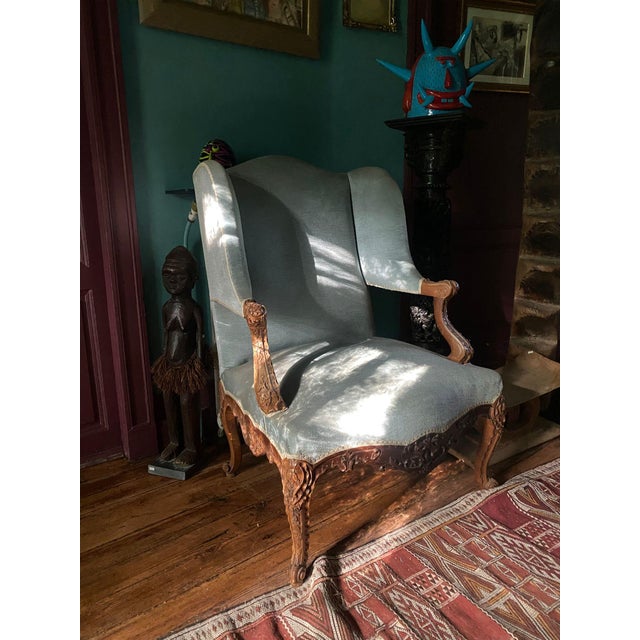 Large Louis XV Style Bergère Armchairs, 19th Century, Set of 2 For Sale - Image 12 of 12