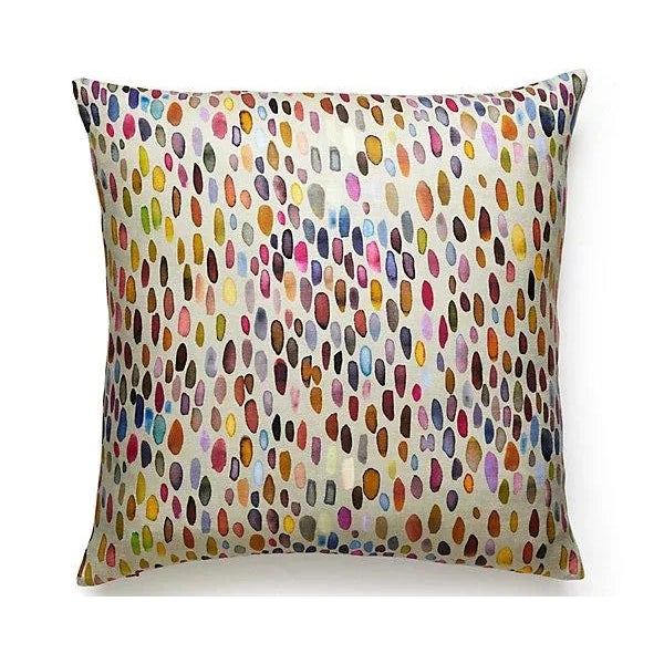 Traditional The House of Scalamandré Jamboree Pillow, Magenta / Multi For Sale - Image 3 of 3