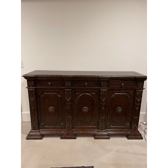 Maitland - Smith Maitland Smith Mahogany Traditional Wooden Sideboard For Sale - Image 4 of 4