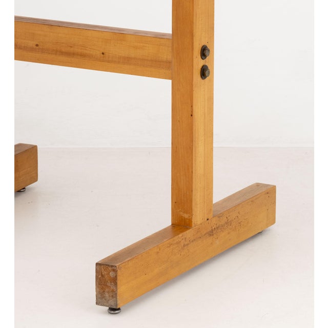 Late 20th Century Modern Oak Blonde Wood Dining Table For Sale - Image 5 of 6