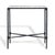 Black Isabellina Metal Accent Table in Black with Glass Top For Sale - Image 8 of 8