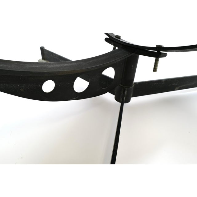Max Gottschalk Mid 20th Century Steel and Leather Lounge Chair by Max Gottschalk For Sale - Image 4 of 12