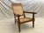 19th Century Antique Anglo-Indian Caned Planter's Chair With Extendable Leg Rests For Sale - Image 4 of 5