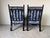 Modern Black Ebonized Bobbin Spindle Accent Lounge Chairs – A Pair For Sale - Image 9 of 12