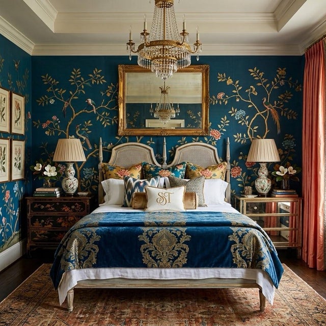 Incorporate a breath of refined European elegance into your bedroom sanctuary with this one-of-a-kind, bespoke vintage...