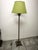 Floor Lamp with Brass Capitals and Fabric Lampshade, 1980s For Sale - Image 10 of 18