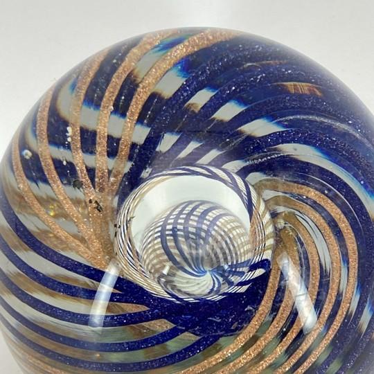 Murano E&r Golden Crown Art Glass 3 1/8 Inch Paperweight (Vintage 1980s) Italy For Sale - Image 13 of 18