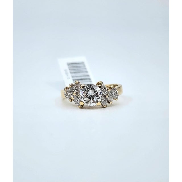1.07 Ct Diamond Ring Size 6.75 For Sale - Image 9 of 9