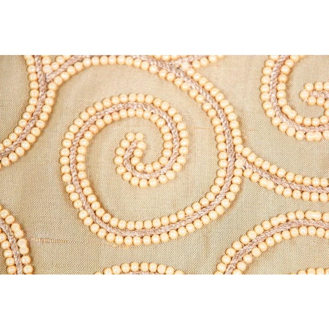 Textile Mid 20th Century Moorish Style Decorative Gold Throw Pillow For Sale - Image 7 of 13