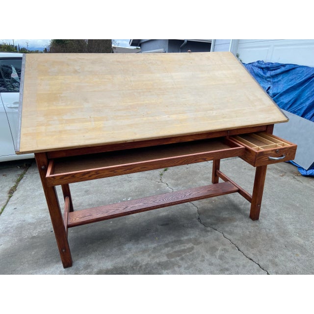 1960s Vintage Mayline Drafting Table Chairish