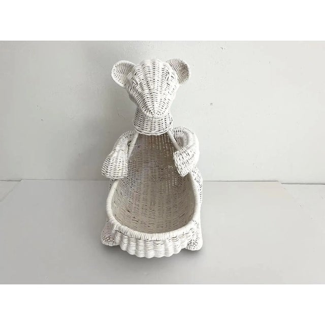 1970s Wicker Kangaroo Basket/Planter For Sale - Image 9 of 11